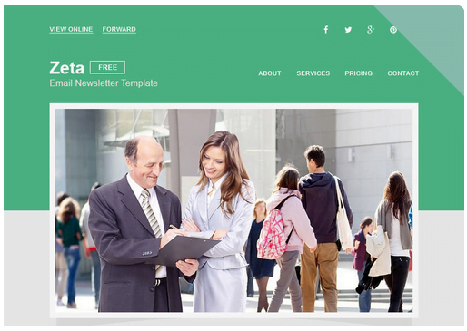 Newsletter & Mailer Design Template [Image]